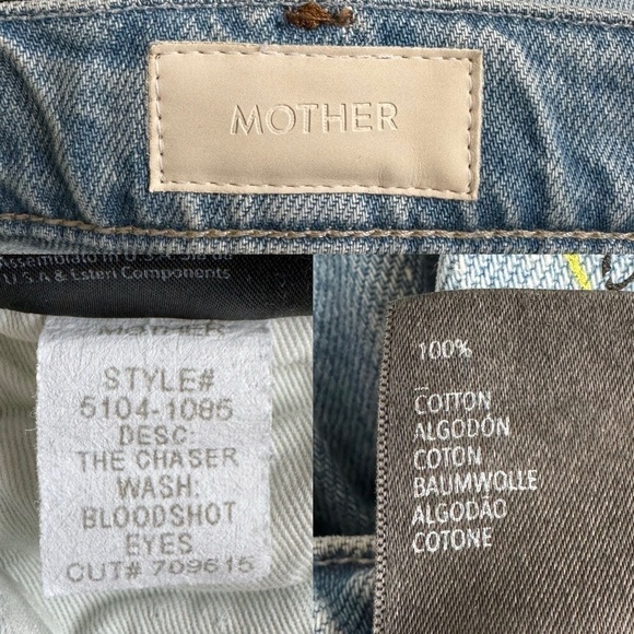 NWT MOTHER The Chaser Jeans in Bloodshot Eyes Wash Men’s Size:29 - Picture 15 of 17